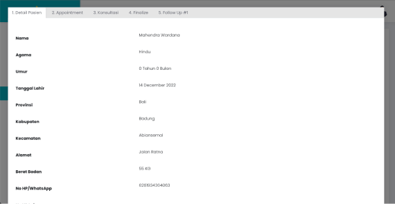 Aplikasi Reminder Follow Up Pasien via Whatsapp Saat Detail Pasien Kontrol